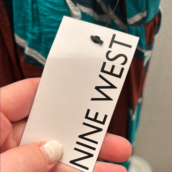 Nine West Babydoll Abstract Maxi Dress - Picture 4 of 5